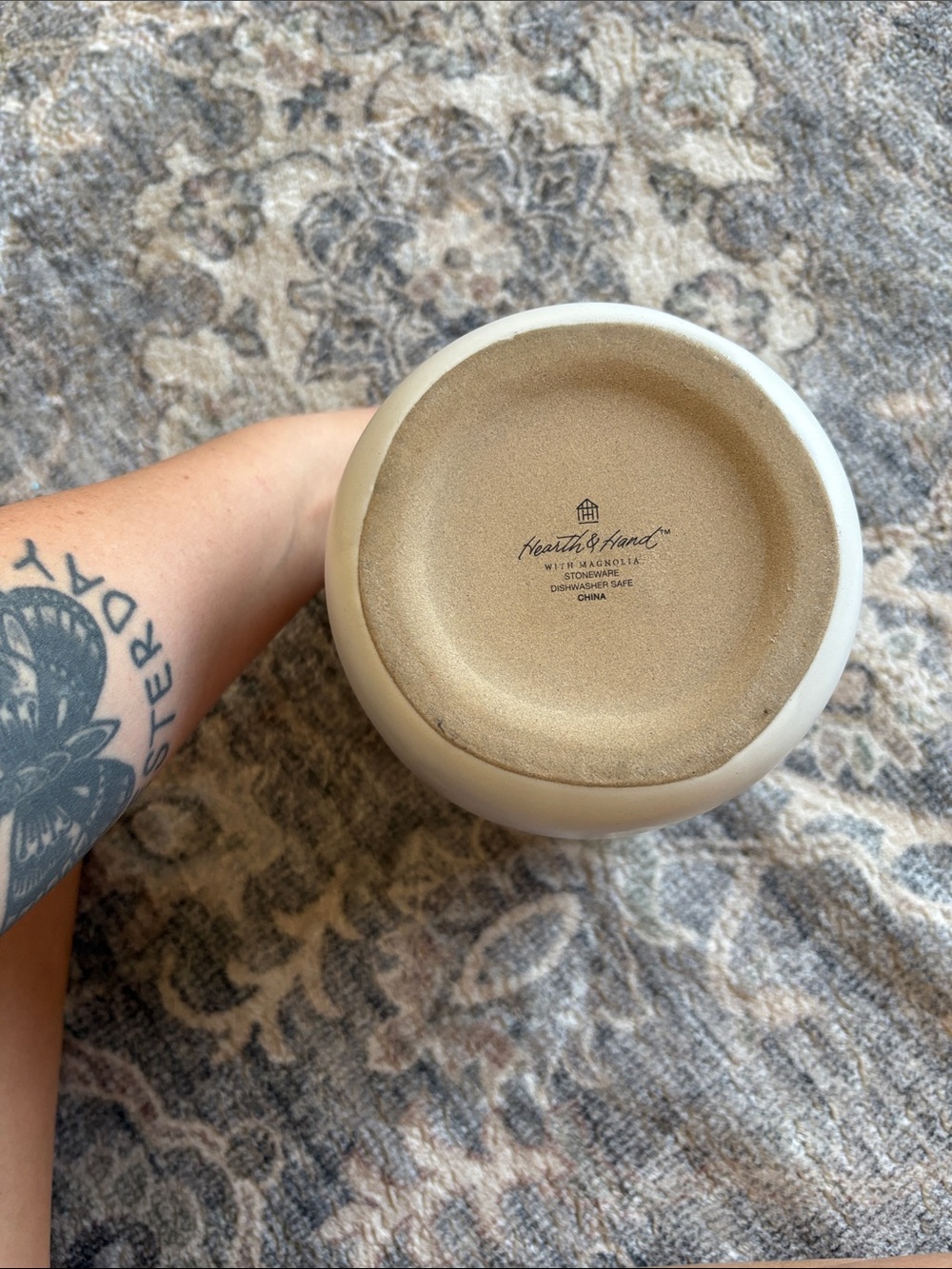HEARTH&HAND-Ceramic Countertop Crock in Cream - Picture 2 of 3